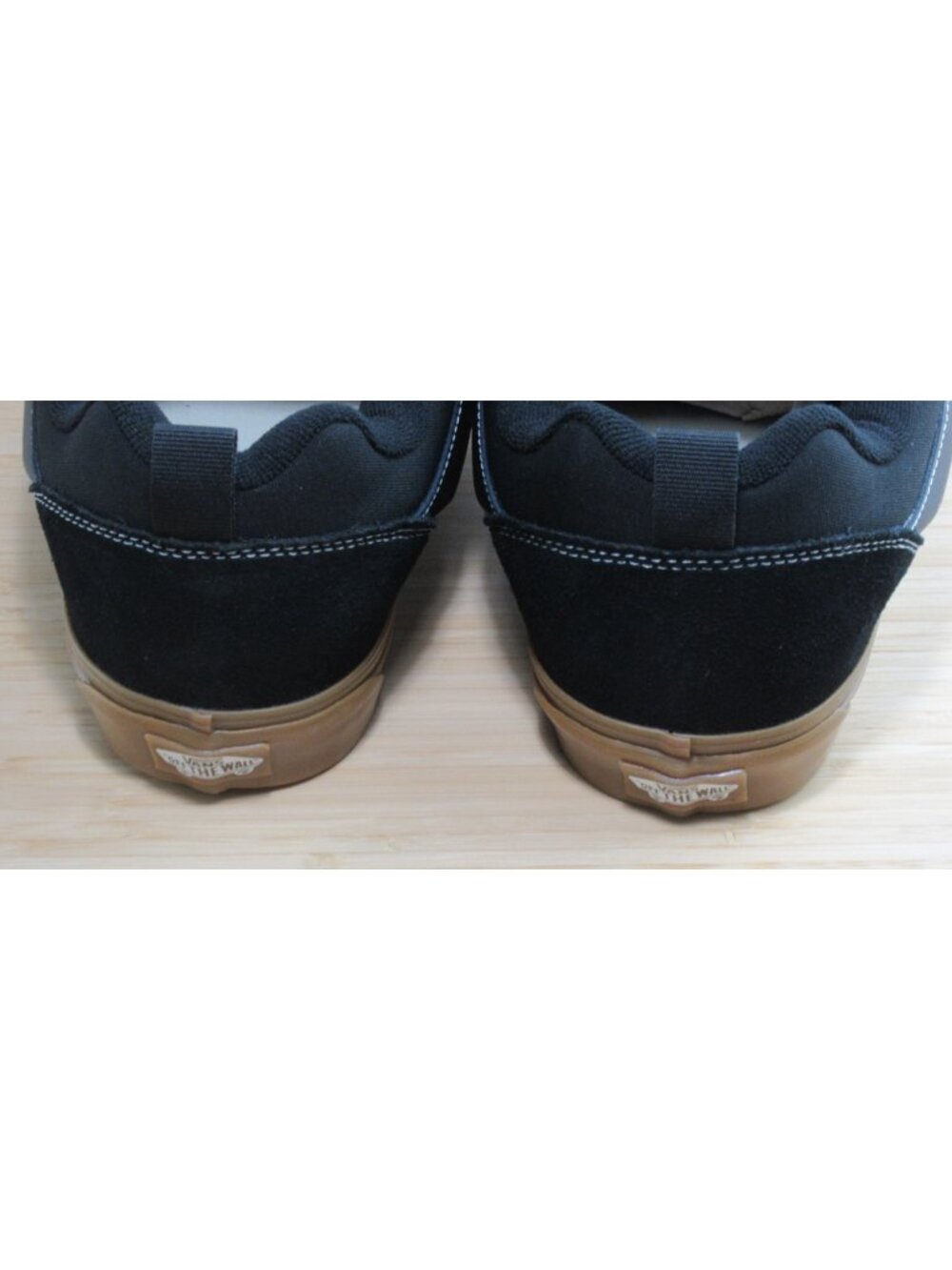 Vans Men's Knu Skool Gum Bottom Black Suede Canvas Skate Shoes Sneakers size 12 - Picture 5 of 7